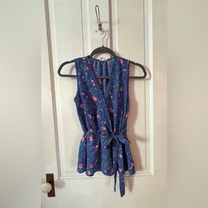 Sienna Sky Blue Floral Top